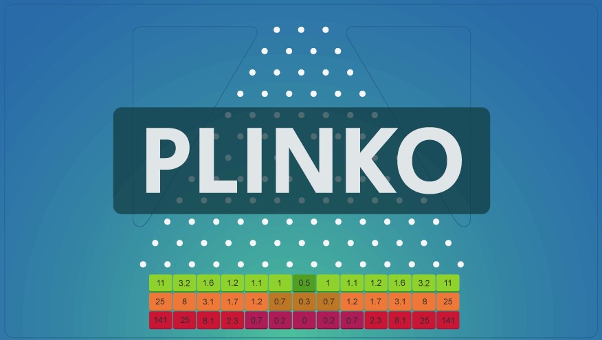 Plinko casino gambling game.